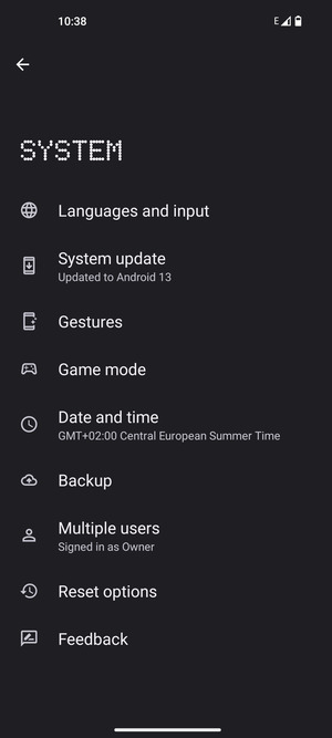Select Backup