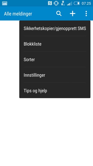 Velg Innstillinger