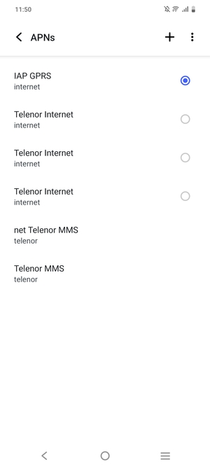 Select the Menu button
