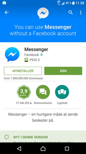 Vælg ÅBN