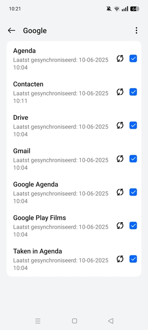 Selecteer de Menu-knop