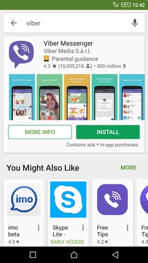 Select the app