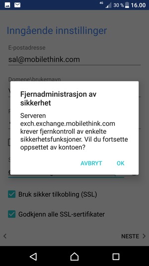 Velg OK