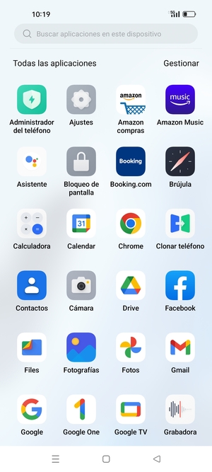 Seleccione Contactos