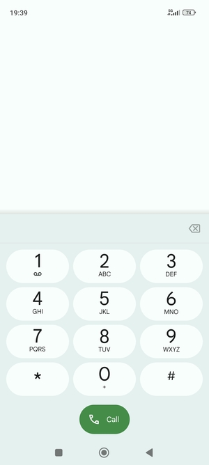 Press and hold the number 1