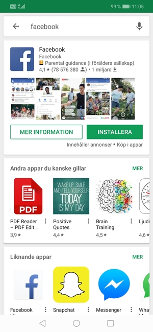 Välj appen