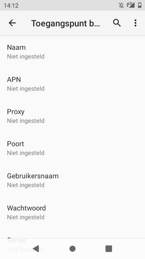 Voer internetgegevens in