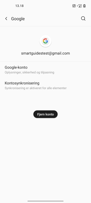 Vælg Kontosynkronisering