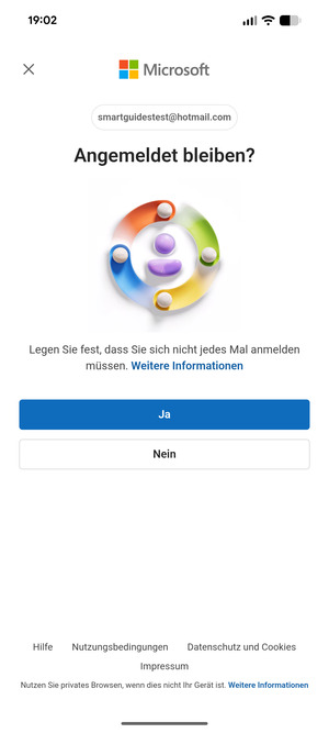 Wählen Sie die gewünschte Option