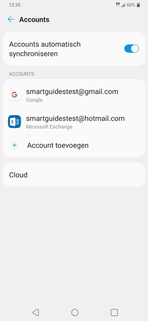 Selecteer uw Google-account