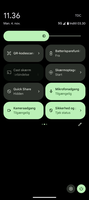 Vælg Batterisparefunktion