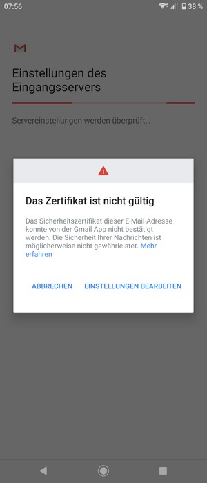 Wählen Sie EINSTELLUNGEN BEARBEITEN