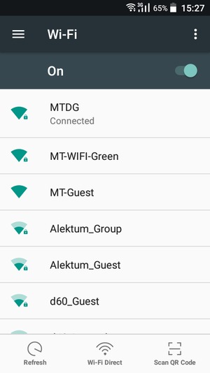 You are now connected to the Wi-Fi network