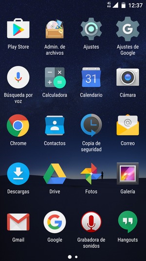 Seleccione Ajustes