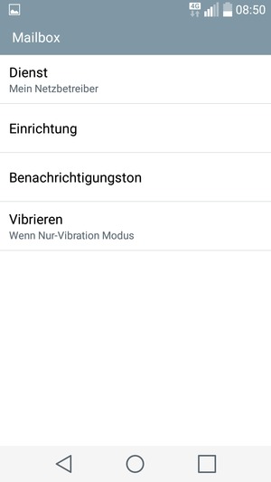 Wählen Sie Einrichtung