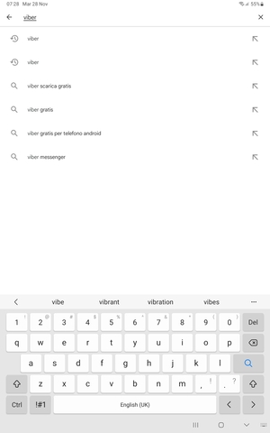 Inserisci il nome dell'app e seleziona Ricerca