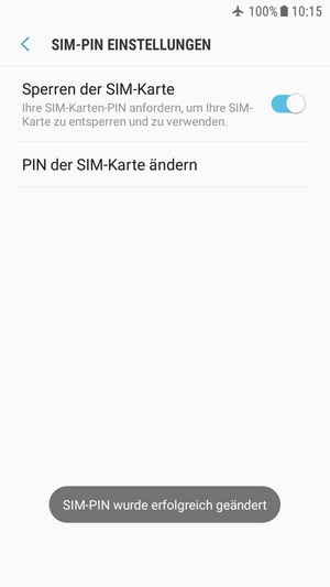 Ihre SIM-PIN wurde geändert