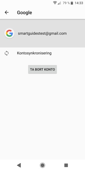 Välj Kontosynkronisering