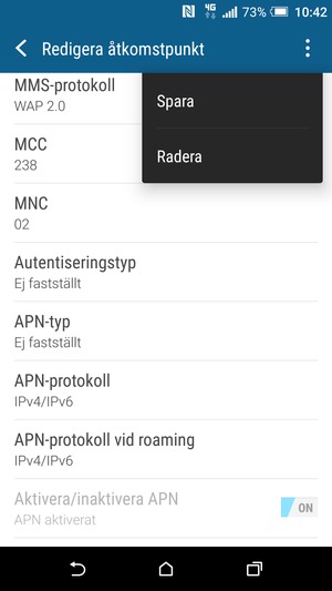 Välj Spara