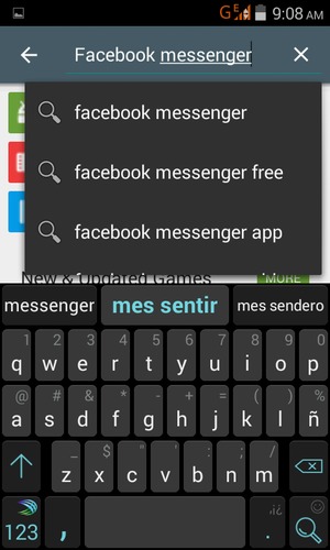Enter the app name and select Search