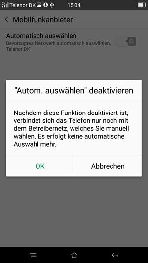 Wählen Sie OK