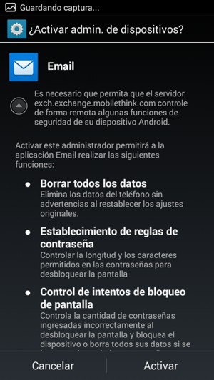 Seleccione Activar