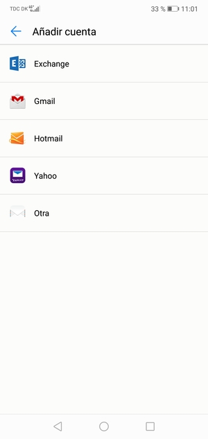 Seleccione Hotmail
