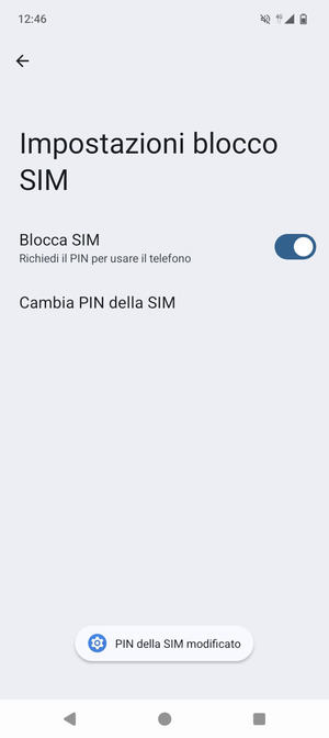 Il tuo PIN della SIM è stato modificato