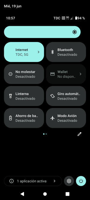 Ajuste el brillo al nivel requerido