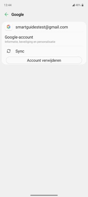 Selecteer Sync