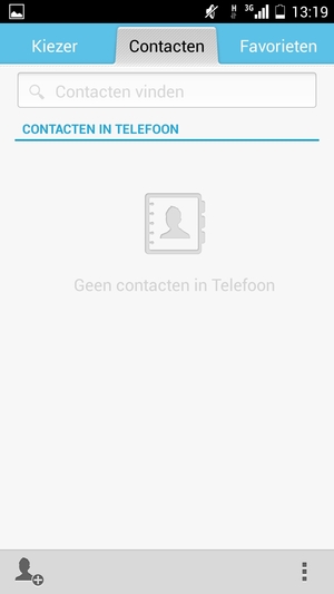 Selecteer de Menu-knop