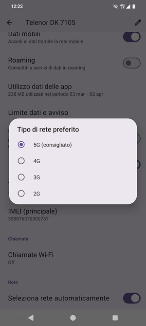 Seleziona la tua opzione preferita