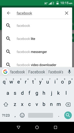 Enter the app name and select Search