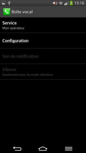 Sélectionnez Configuration