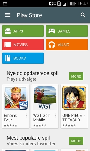 Select the Search button