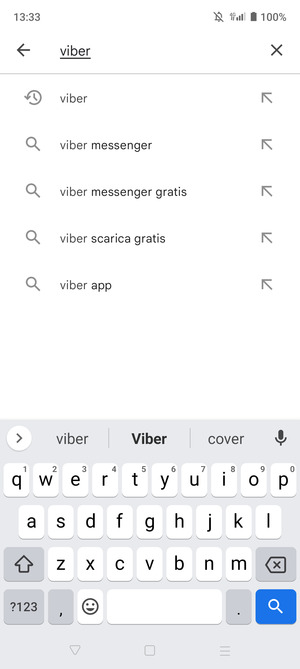 Inserisci il nome dell'app e seleziona Ricerca