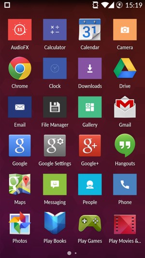 Scroll to and select Email