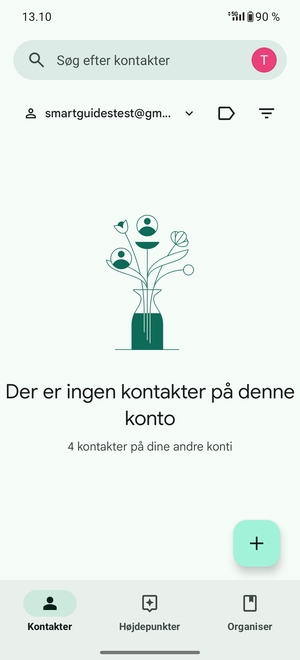 Vælg Organiser