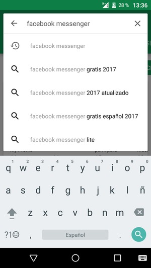 Introduzca el nombre de la aplicación y seleccione Buscar