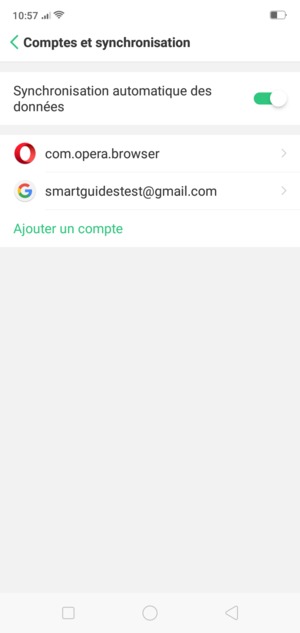 Sélectionnez votre compte Google