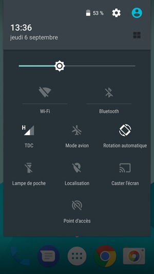 Sélectionnez le bouton Paramètres