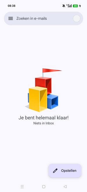 Uw Gmail is klaar voor gebruik