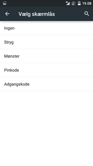 Vælg Mønster