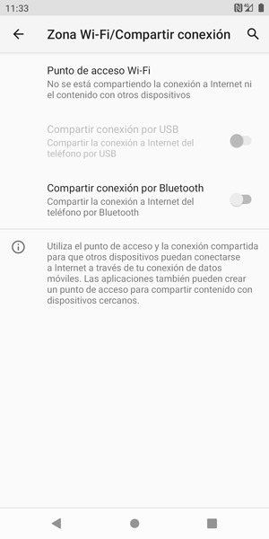 Seleccione Punto de acceso Wi-Fi