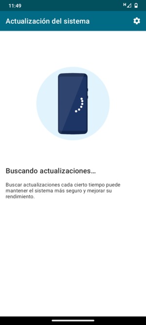 Espere a que la búsqueda termine