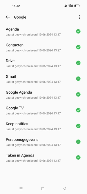 Selecteer de Menu-knop