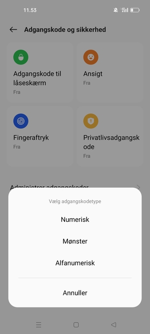 Vælg Mønster