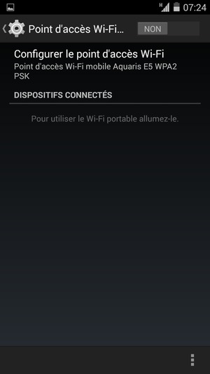 Sélectionnez Configurer le point d'accès Wi-Fi