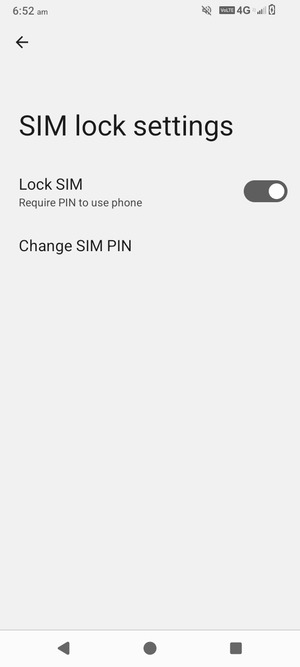 Select Change SIM PIN