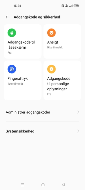Vælg Systemsikkerhed
